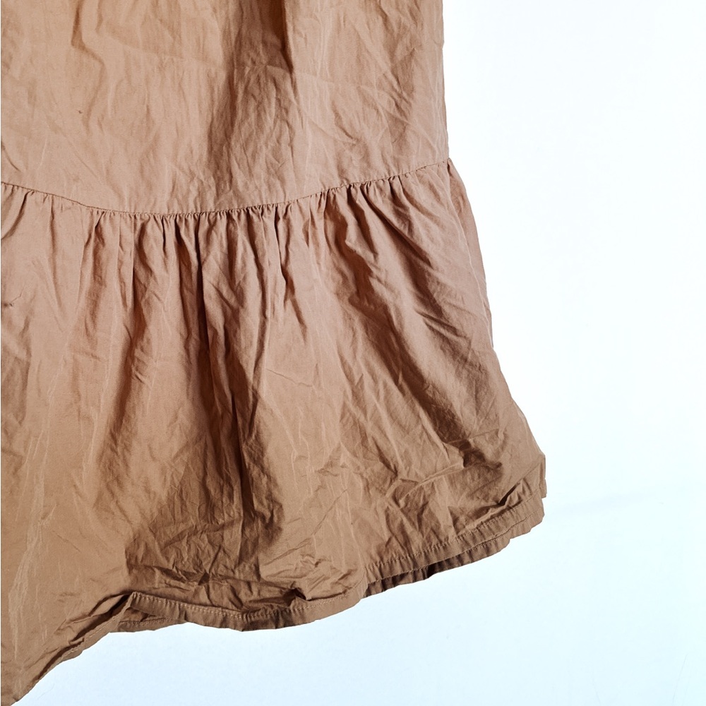 Anthropologie Faithfull the Brand Bloom Smock Midi Dress Hazelnut - Size 10/XL - Picture 11 of 11